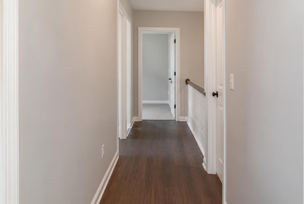 Hallway — controlled demolition and full reconstruction after restoration