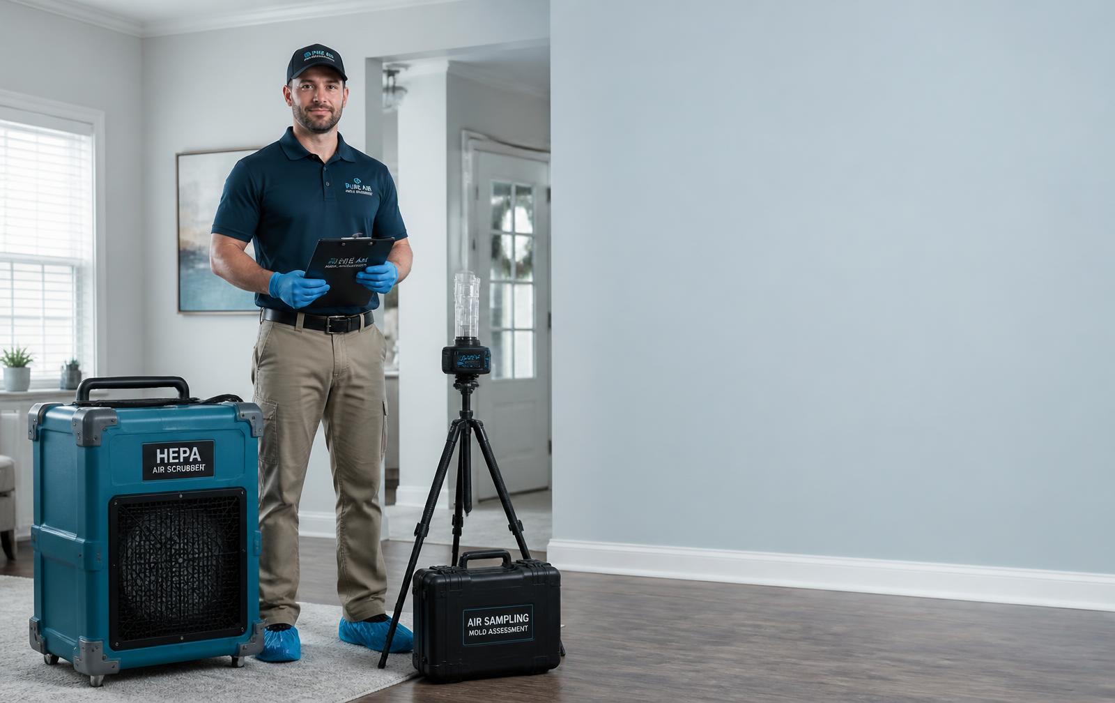 Complete Restoration technician with professional restoration equipment