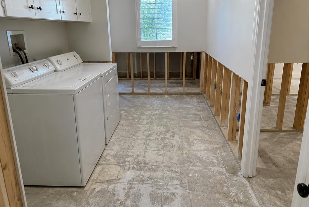 Controlled removal and completed hallway reconstruction before restoration