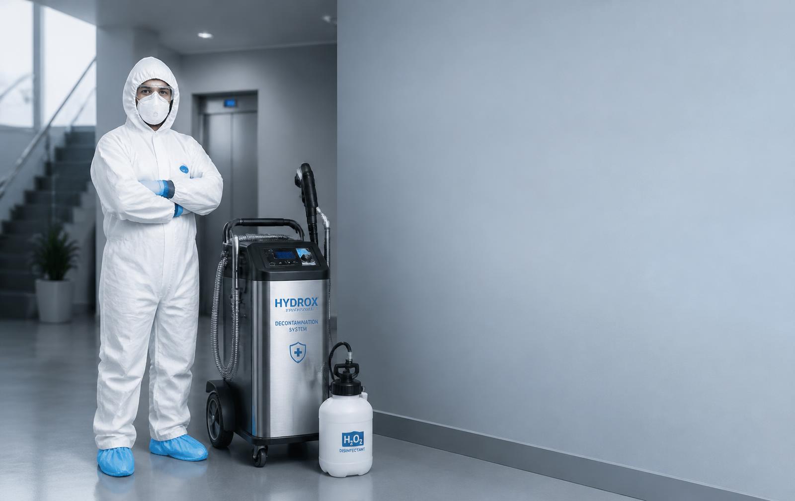 Complete Restoration technician with professional restoration equipment